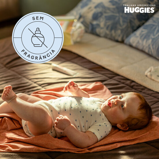 Kit Lenços Umedecidos Huggies Recém Nascido - 6 pacotes 288 lenços